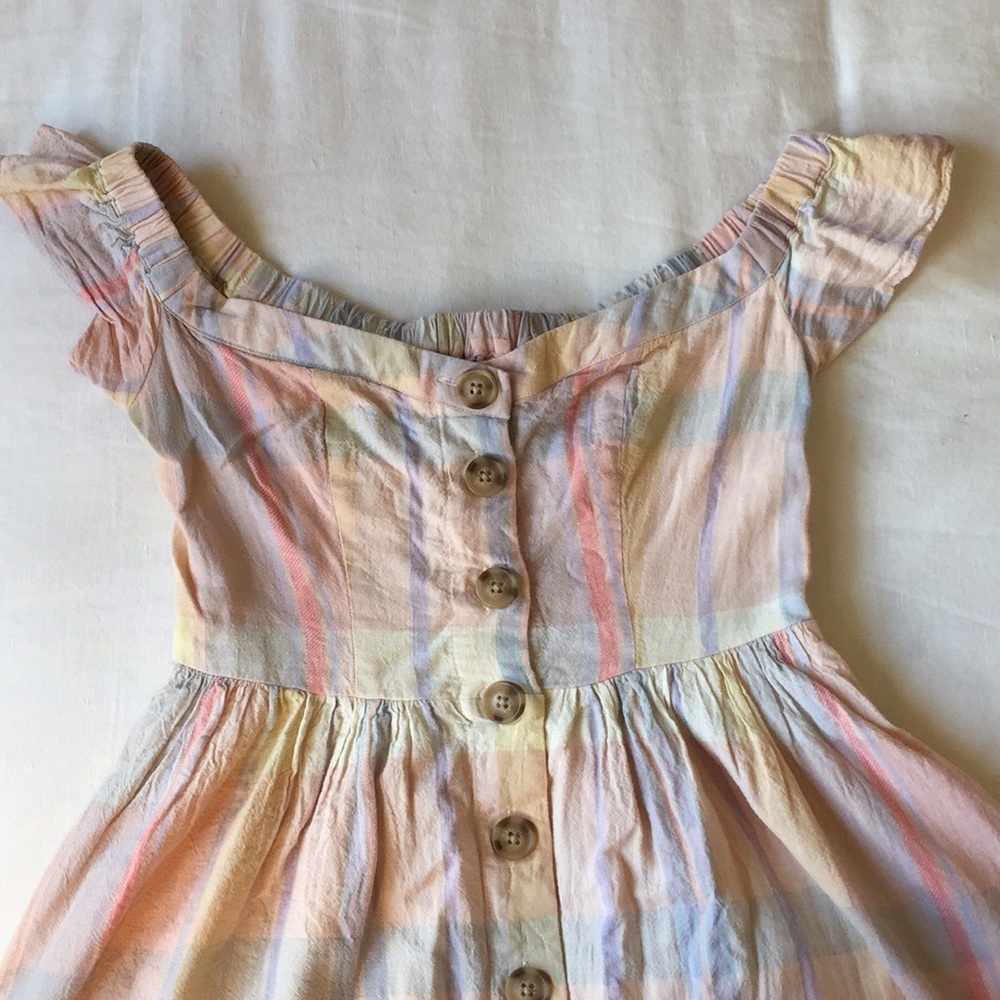 Linen urban outfitters dress